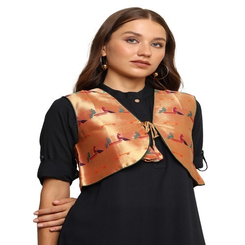 Kanira Paithani jacket for Womens Jodi Peacock