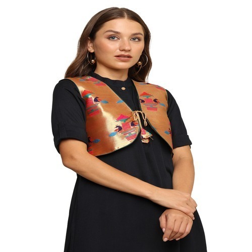 Kanira Paithani jacket for Womens Diamond
