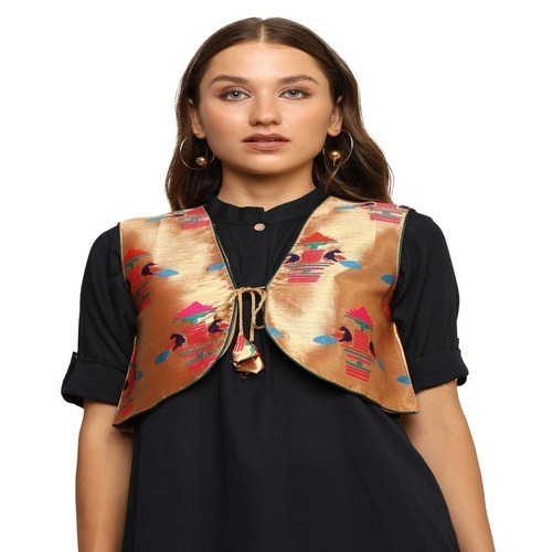 Kanira Paithani Jacket for Women – Diamond