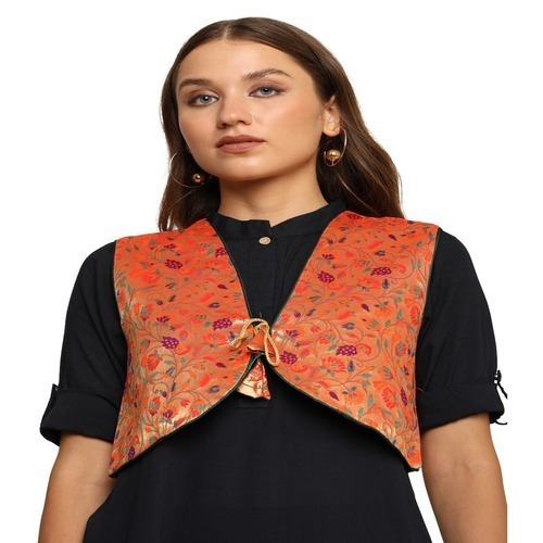 Kanira Paithani Jacket for Women – Small Peacock