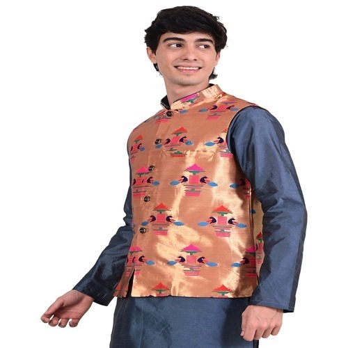 Kanira Paithani jacket for Mens Diamond