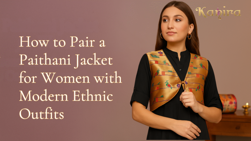 How to Pair a Paithani Jacket for Women with Modern Ethnic Outfits