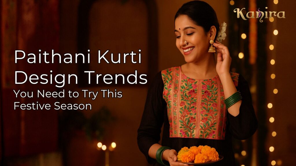 Paithani Kurti Design Trends You Need to Try This Festive Season