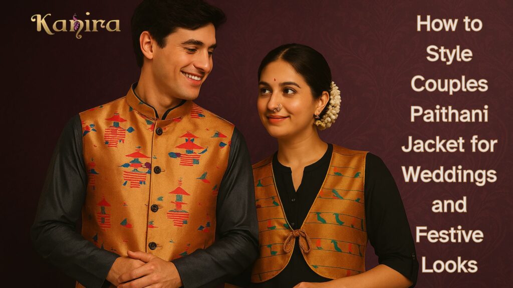 How to Style Couples Paithani Jacket for Weddings and Festive Looks