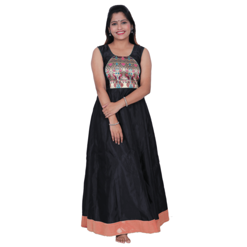 Kanira Hansini Black Paithani Kurti, Office Wear Peacock