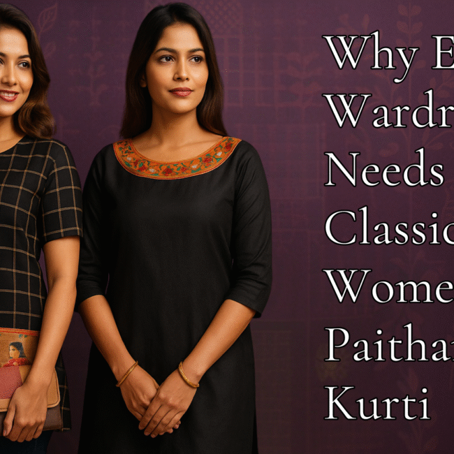 Why Every Wardrobe Needs a Classic Womens Paithani Kurti