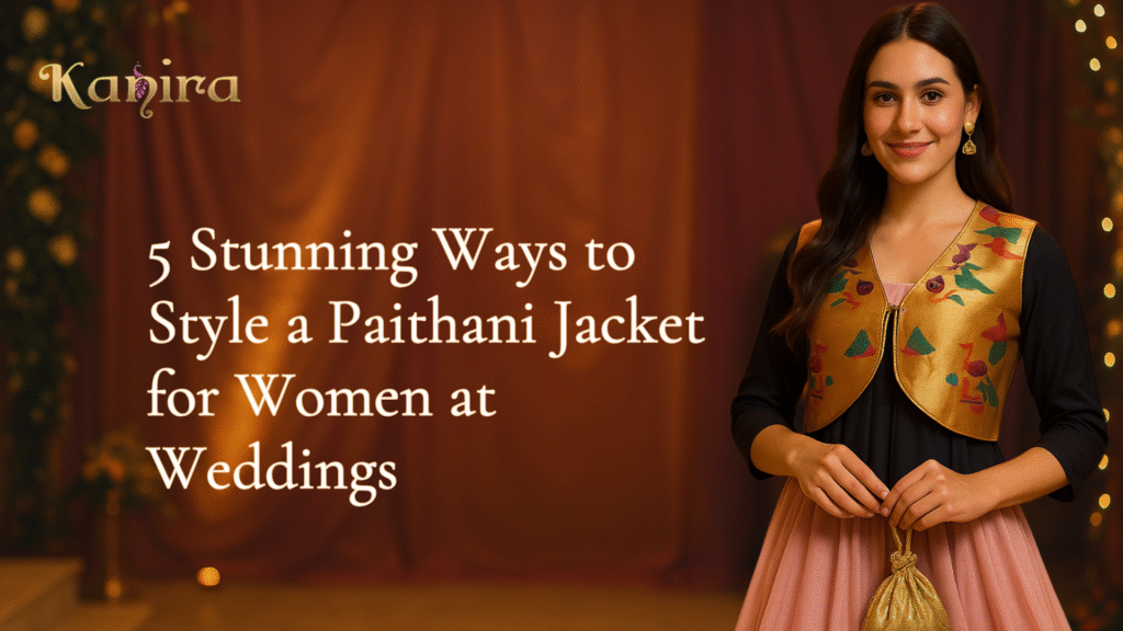 5 Stunning Ways to Style a Paithani Jacket for Women at Weddings