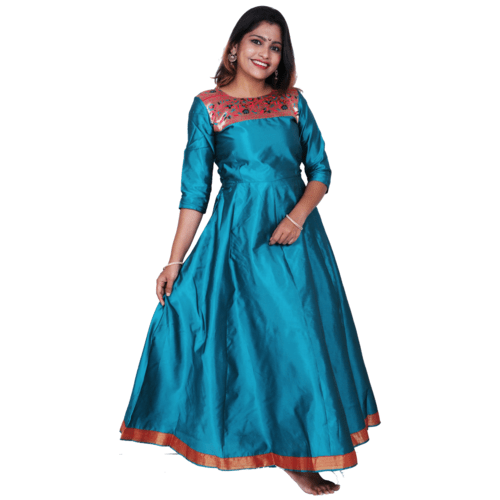 Kanira Fagun Rama Paithani Kurti, Office Wear Peacock Design