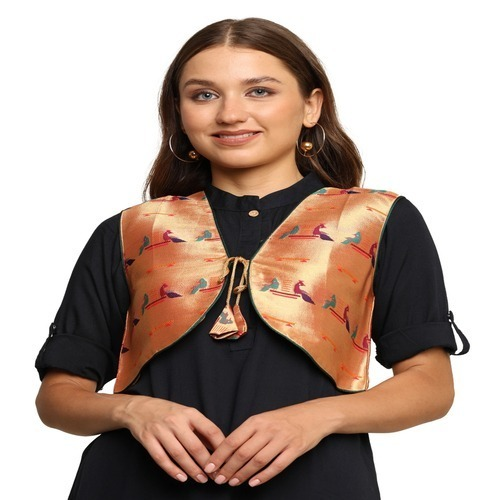 Kanira Paithani jacket for Womens Jodi Peacock