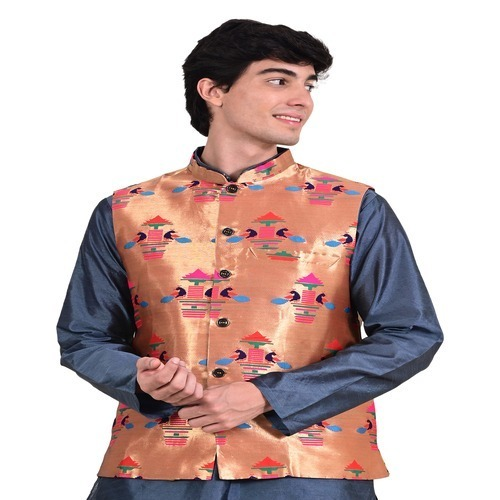 Kanira Paithani jacket for Mens Diamond