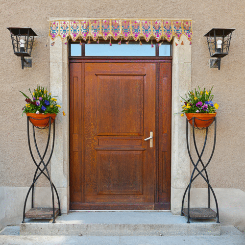 Paithani Lotus Pattern Toran for Decoration – 40 Inch Festive Door Hanging