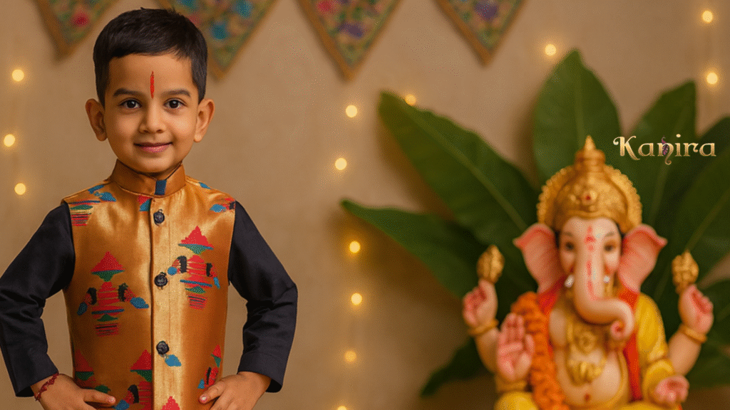 Paithani Jackets for Boys: The Perfect Blend of Tradition and Festive Style