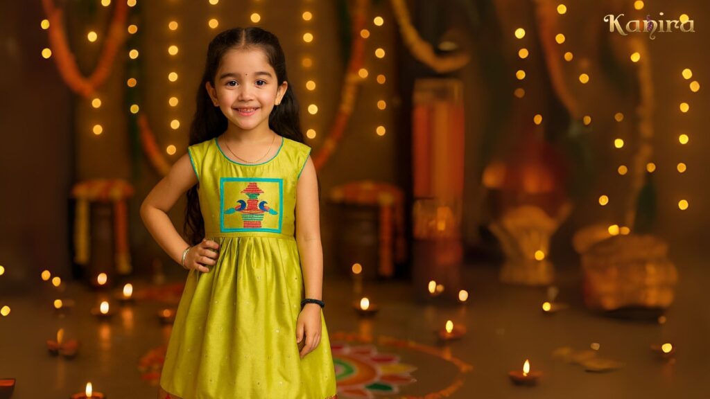 Paithani Frocks for Kids: Styling Tips for Naming Ceremonies and Family Events