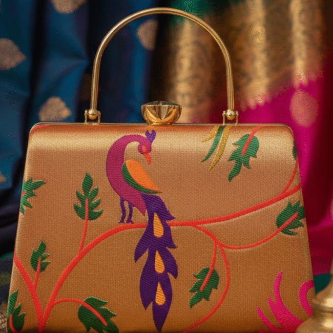 Clutch for Women: Add a Touch of Tradition to Your Look with Paithani Elegance